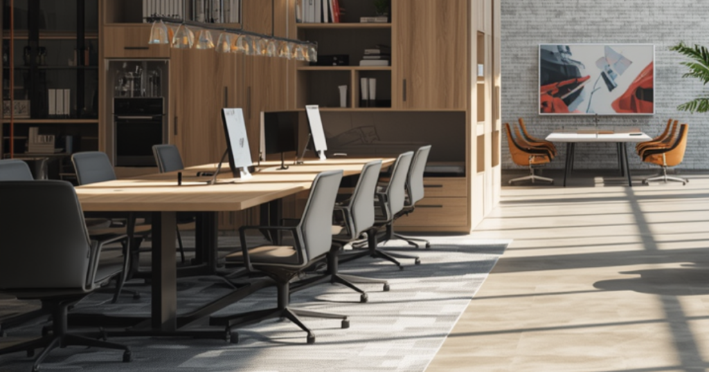 Commercial space after a professional remodeling service